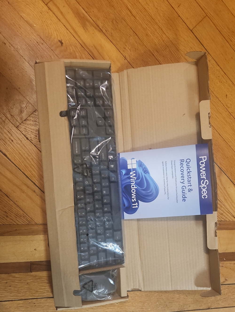 Black Wired USB Keyboard with Windows 11 Support